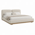 Polsterbett Doppelbett Beige Polyester Rechteckig 180 x 200 cm