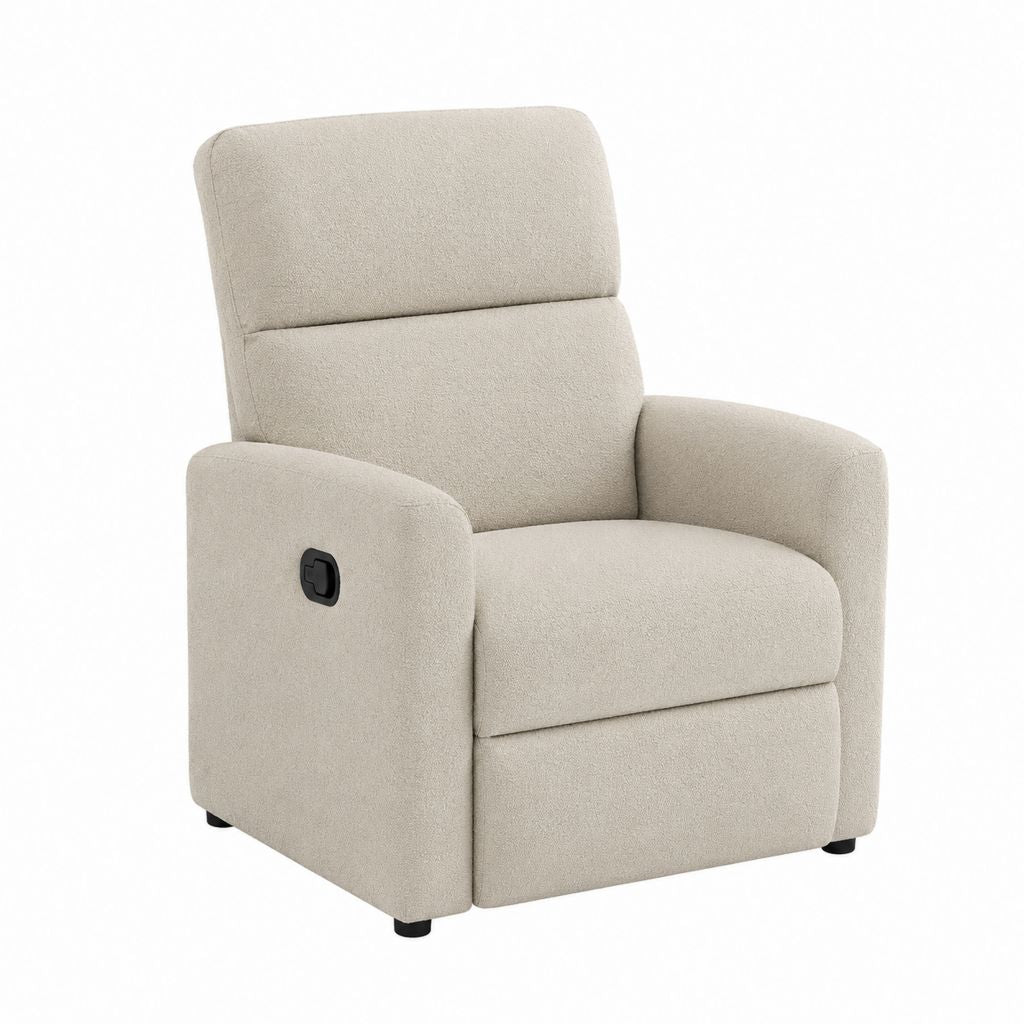 Manueller Relaxsessel Beige mit Polyesterbezug 88 x 94 x 103 cm